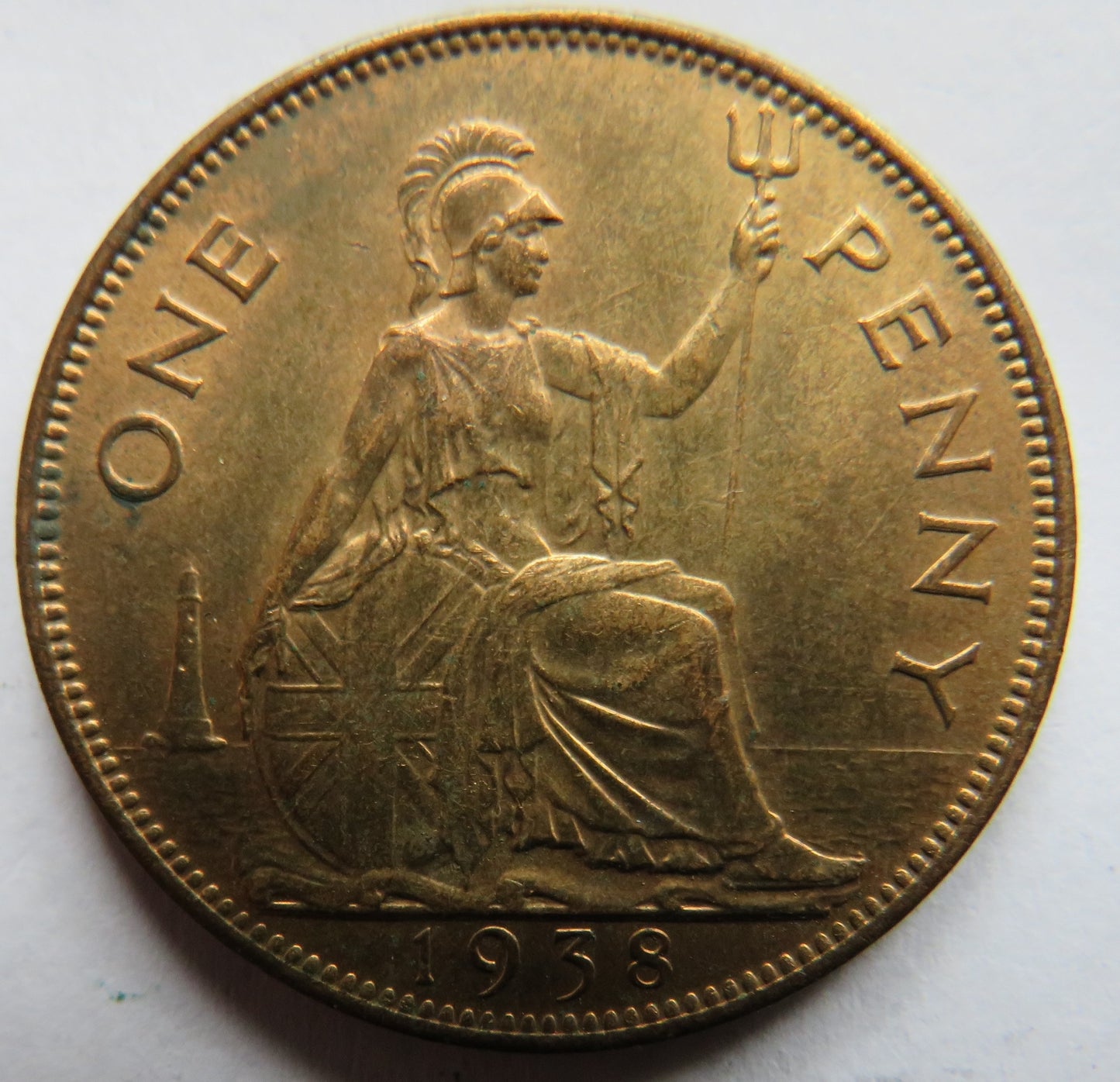 1938 King George VI One Penny Coin In High Grade - Great Britain