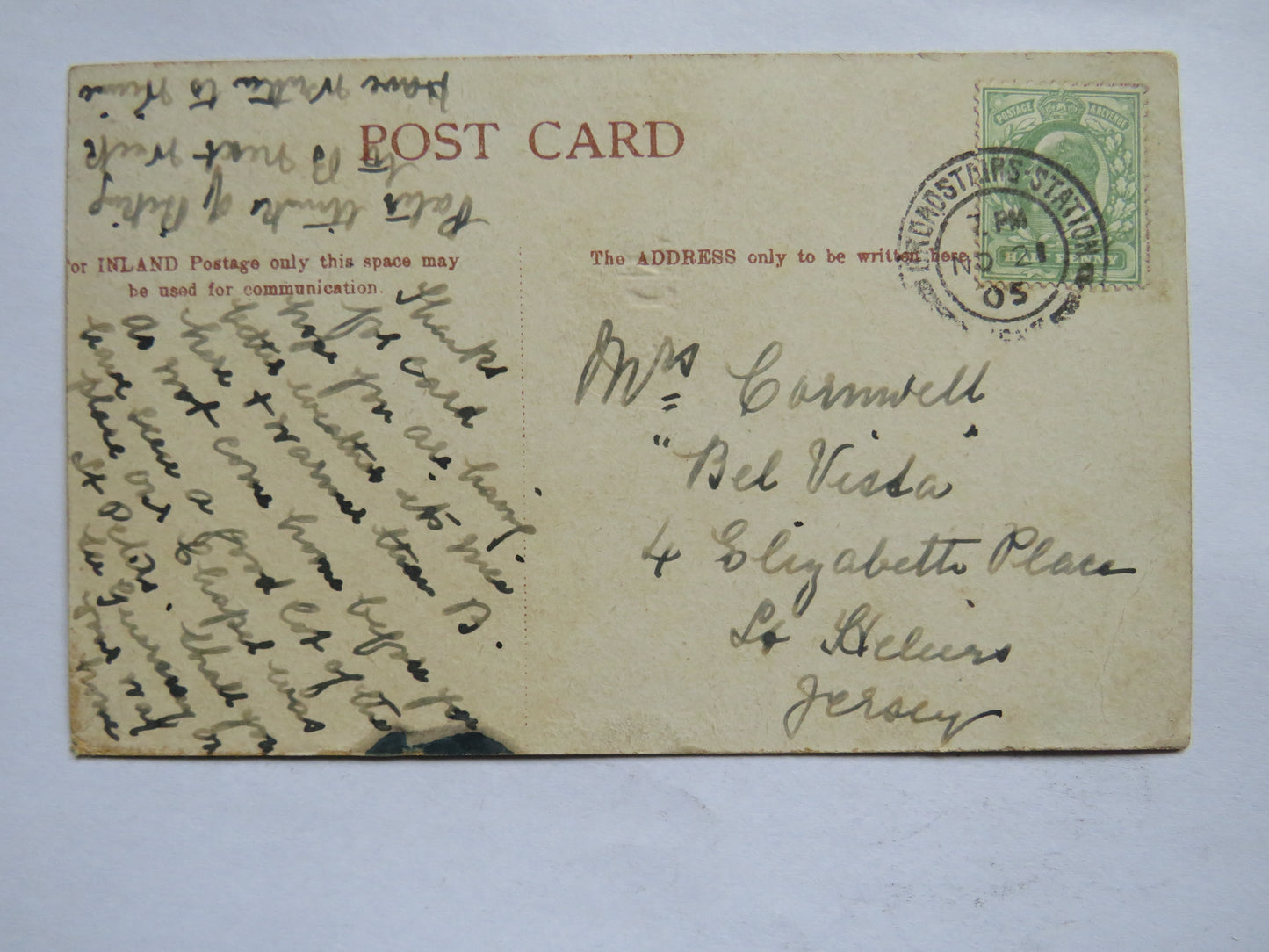 Vintage Postcard of Newgate Gap, Margate 1905