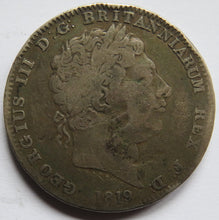 Load image into Gallery viewer, 1819 King George III Silver Crown Coin LIX - Great Britain

