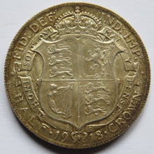Load image into Gallery viewer, 1918 King George V Silver Halfcrown Coin In Better Grade
