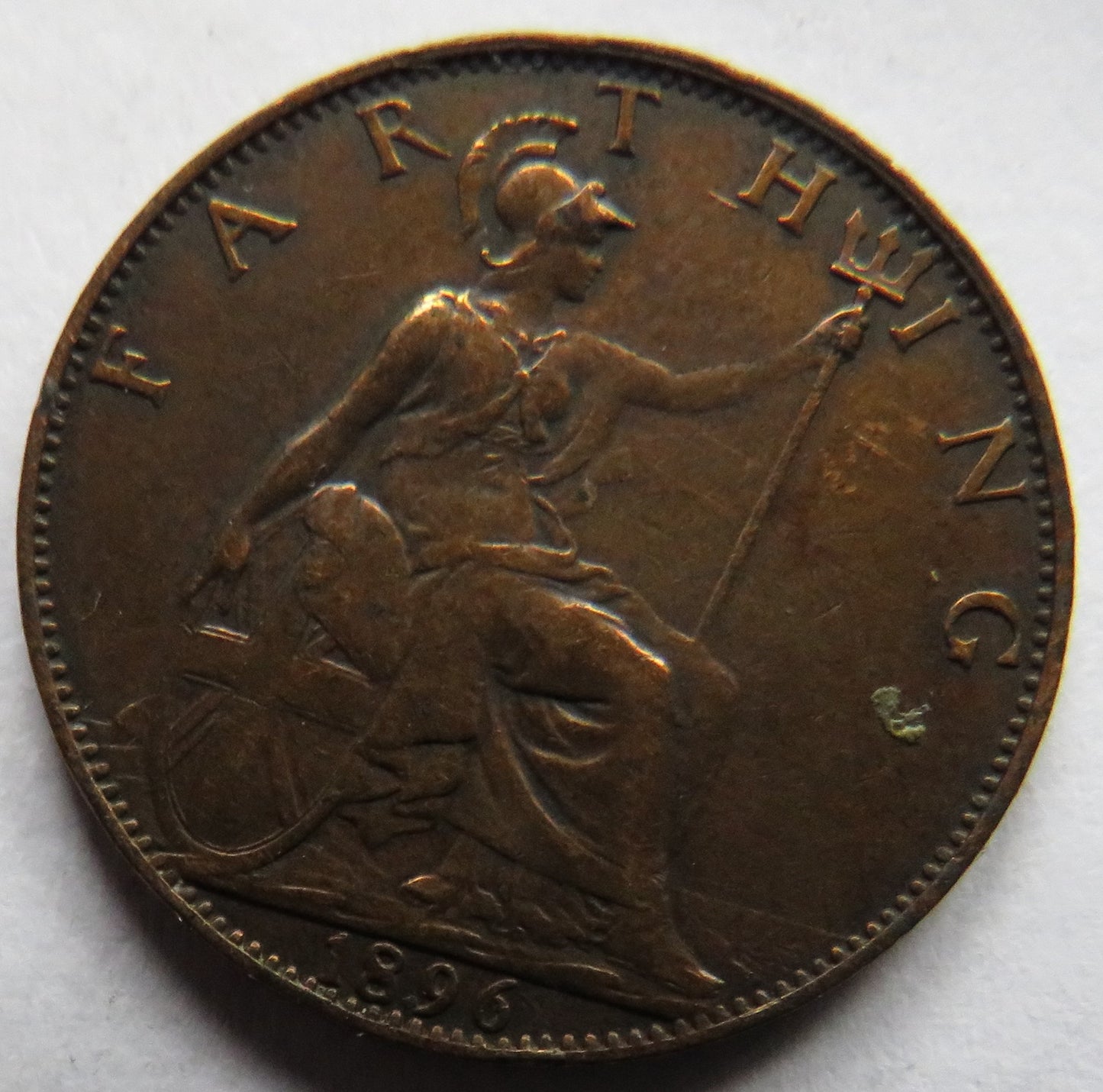1896 Queen Victoria Farthing Coin - Great Britain