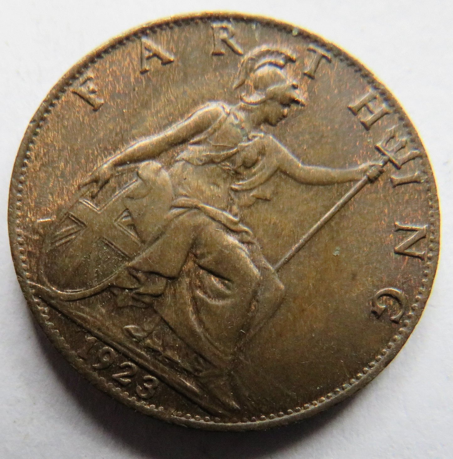 1923 King George V Farthing Coin In Higher Grade - Great Britain
