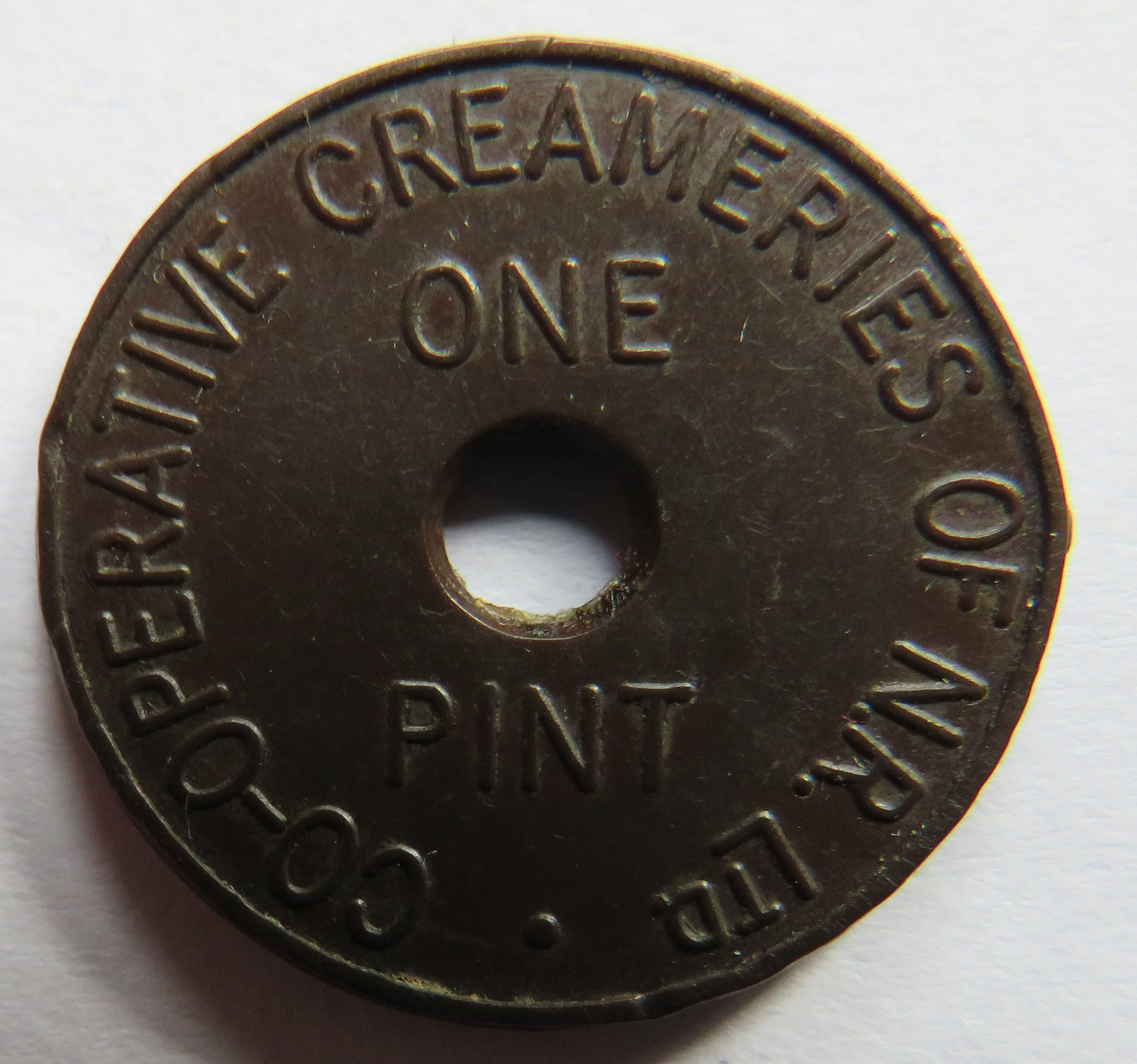 Cooperative Creameries of N.R. Ltd One Pint Token