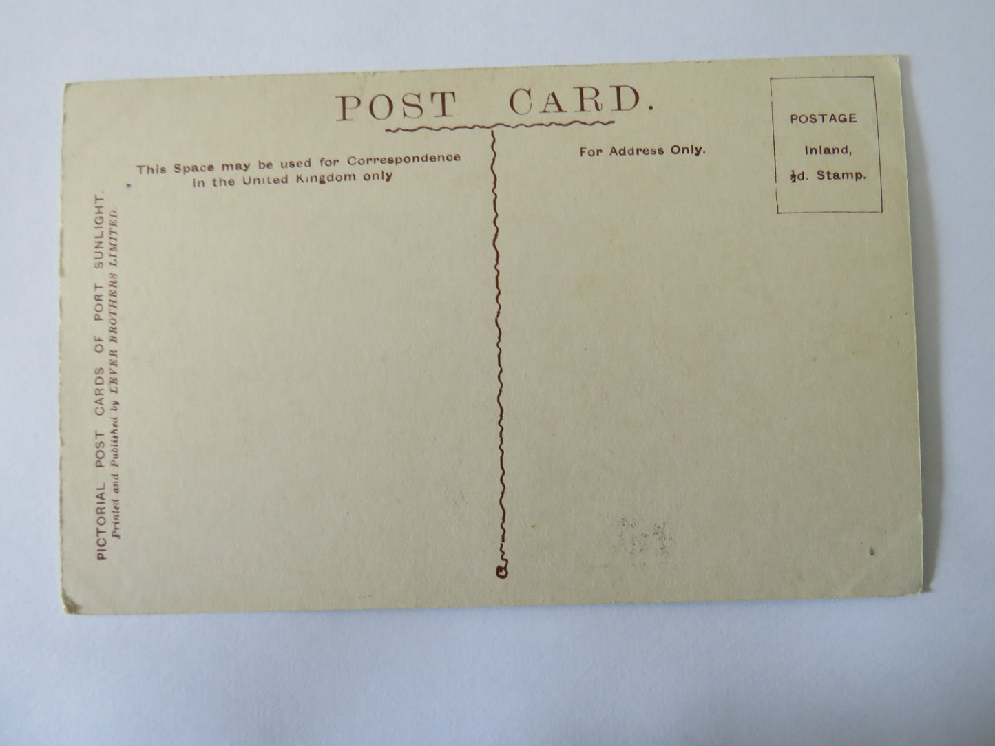 Vintage Postcard of Windy Bank, Port Sunlight