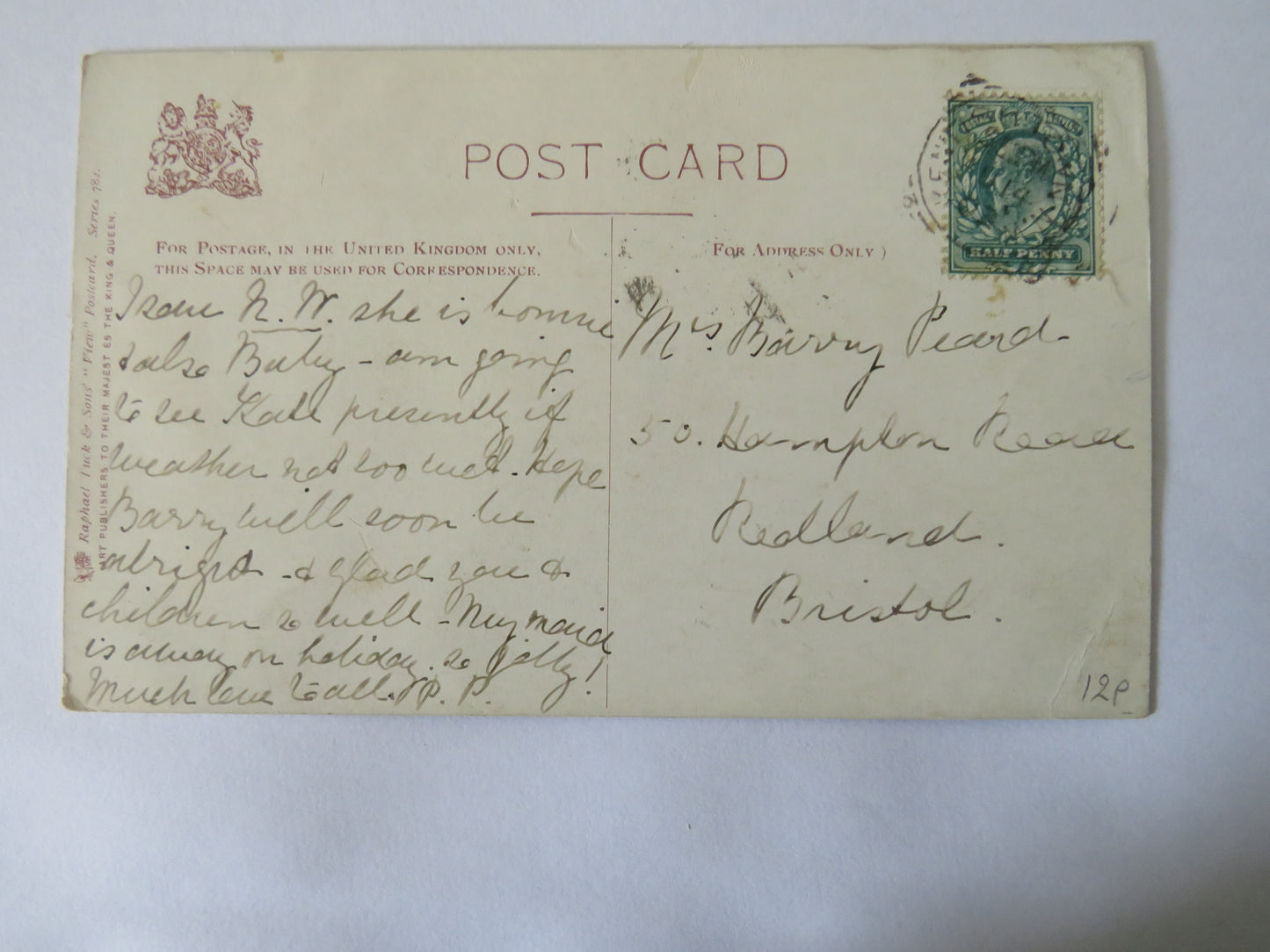 Vintage Postcard of Ilfracombe from Hillsborough