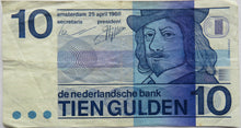 Load image into Gallery viewer, 1968 Netherlands 10 Gulden Banknote
