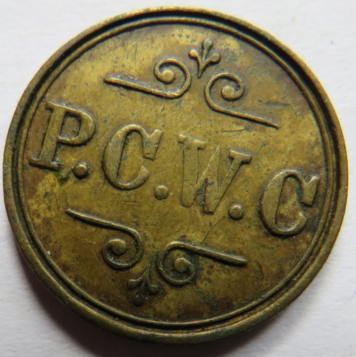 P.C.W.C. 1 & 1/2d Vintage Token