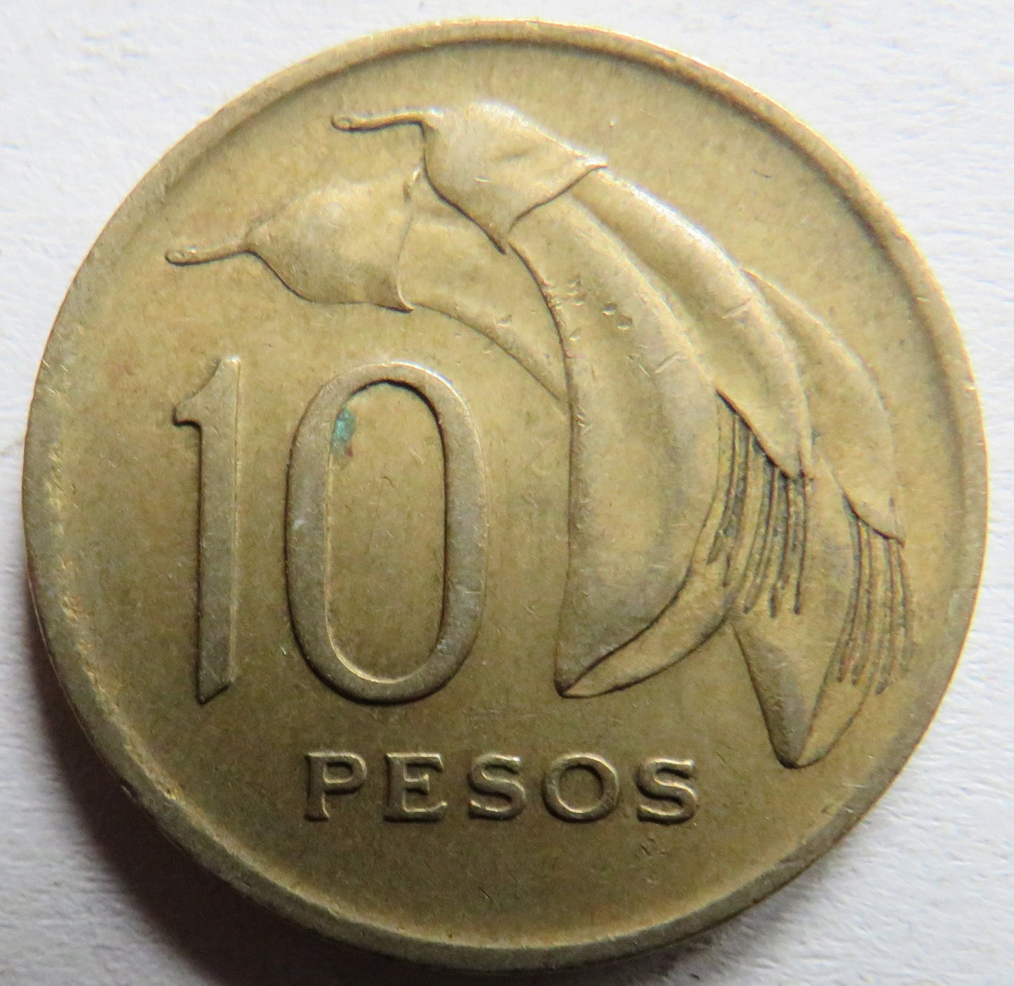 1968 Uruguay 10 Pesos Coin