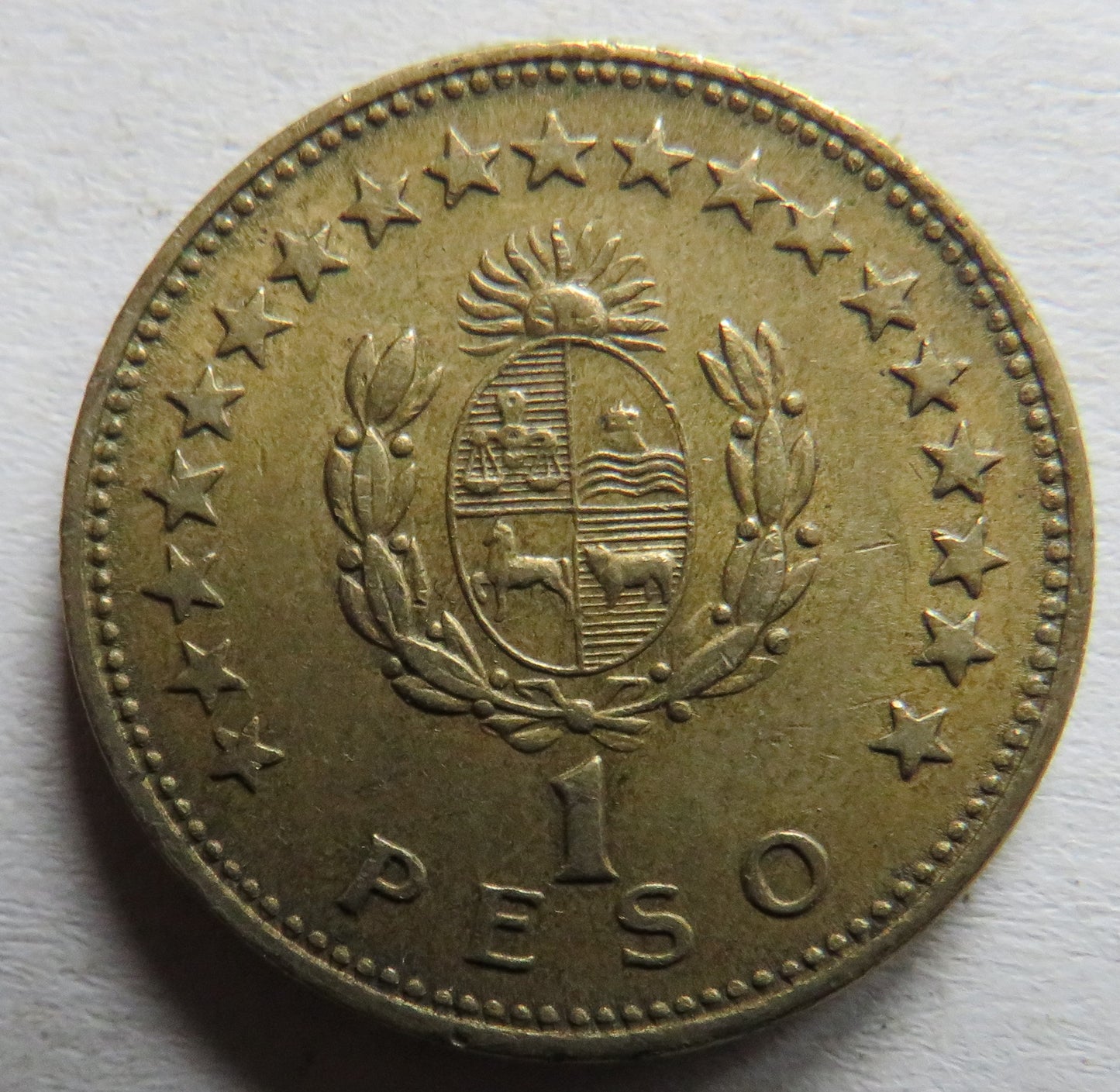 1965 Uruguay 1 Peso Coin