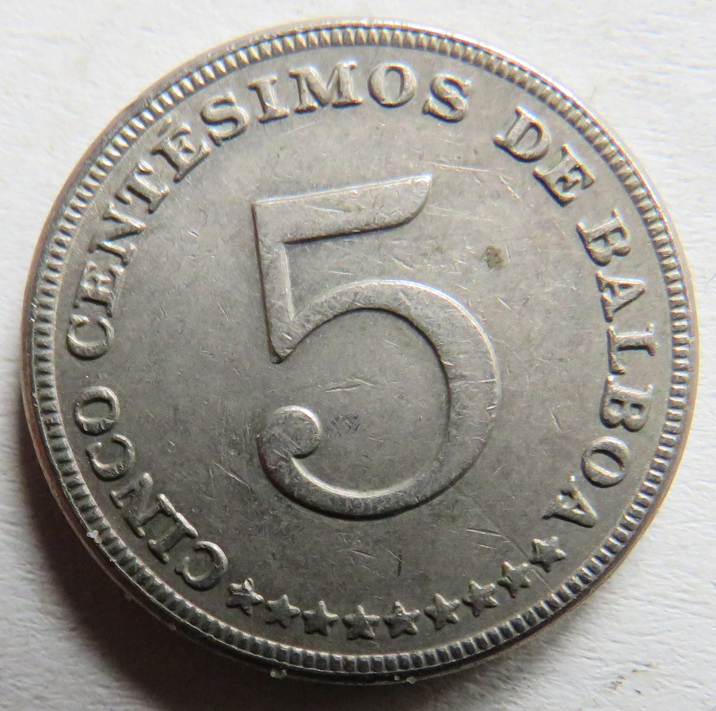 1970 Panama 5 Centesimos Coin