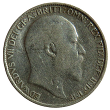 Load image into Gallery viewer, 1909 King Edward VII Silver Sixpence Coin - Great Britain

