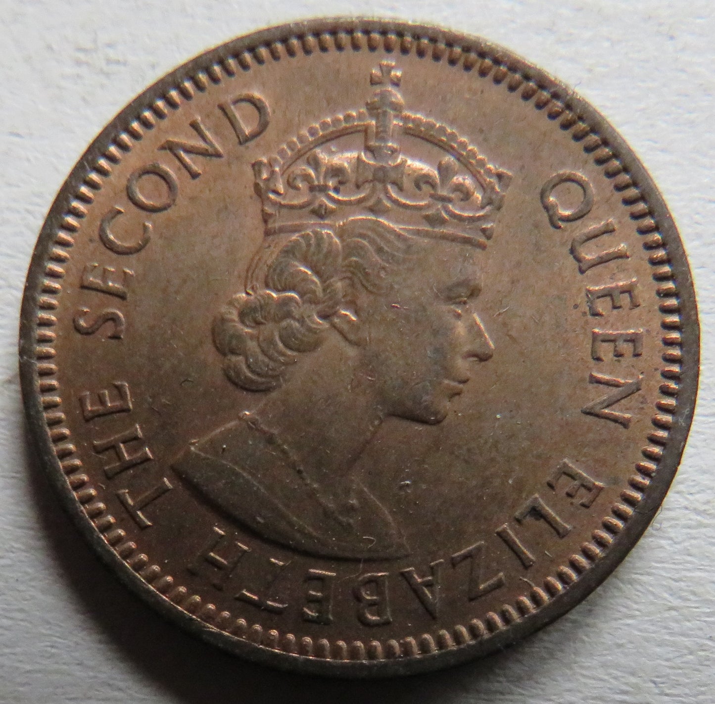 1955 Queen Elizabeth II Cyprus 3 Mils Coin In High Grade