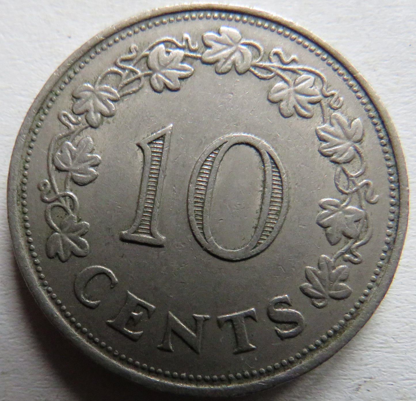 1972 Malta 10 Cents Coin