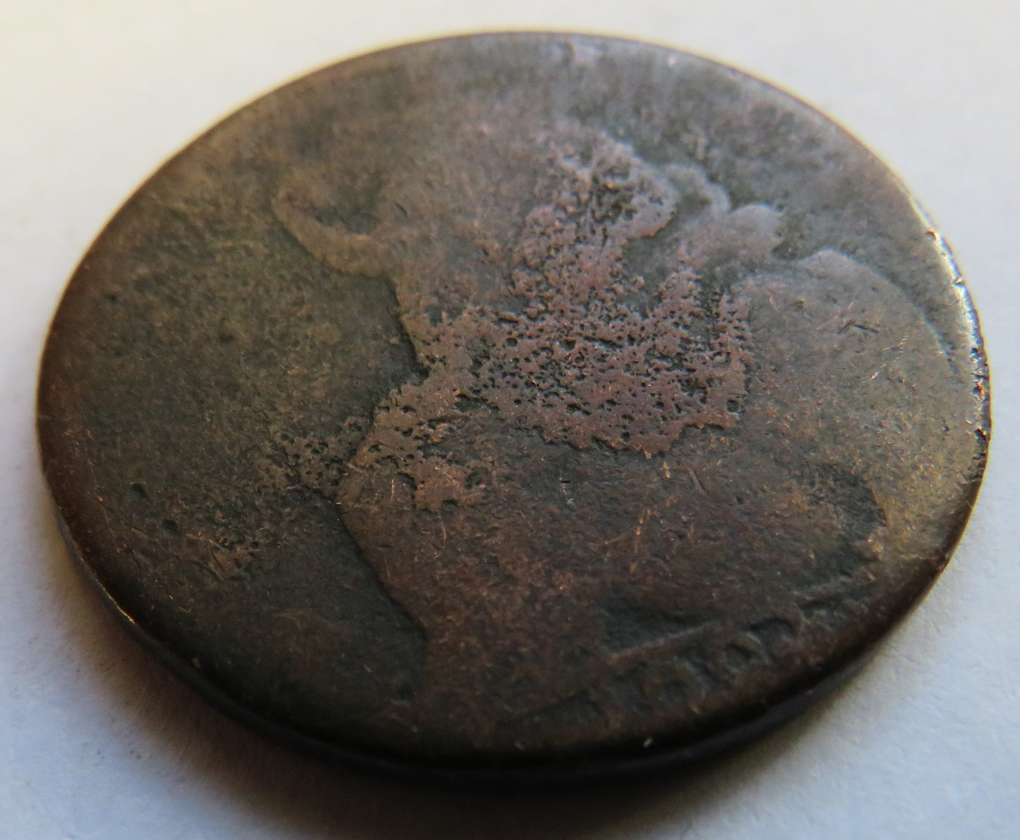 1694 William & Mary Halfpenny Coin - Great Britain