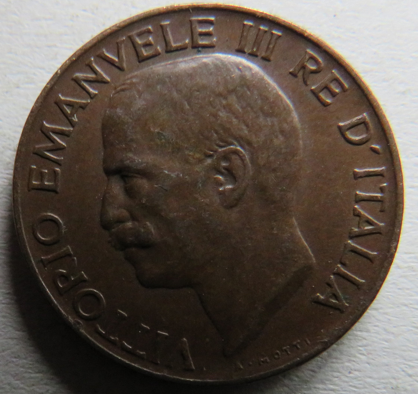 1930 Italy 5 Centesimi Coin