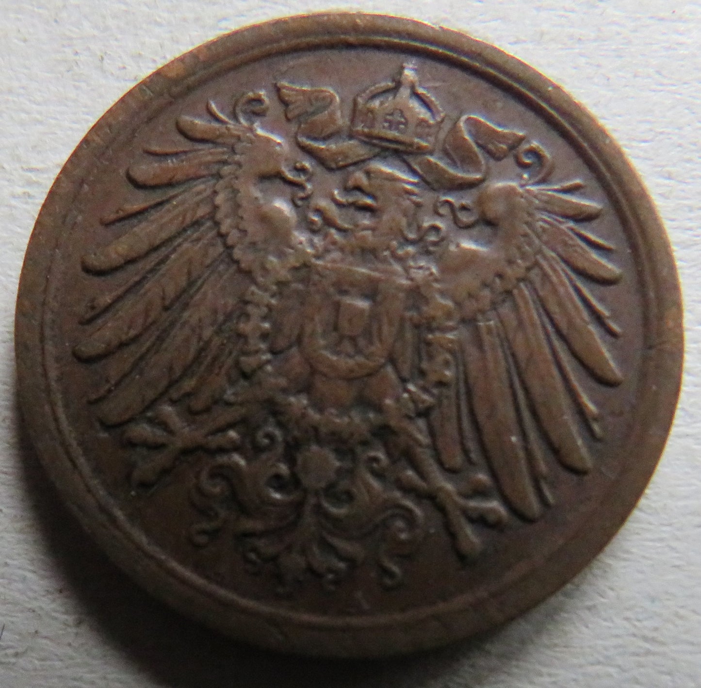 1912-A Germany 2 Pfennig Coin