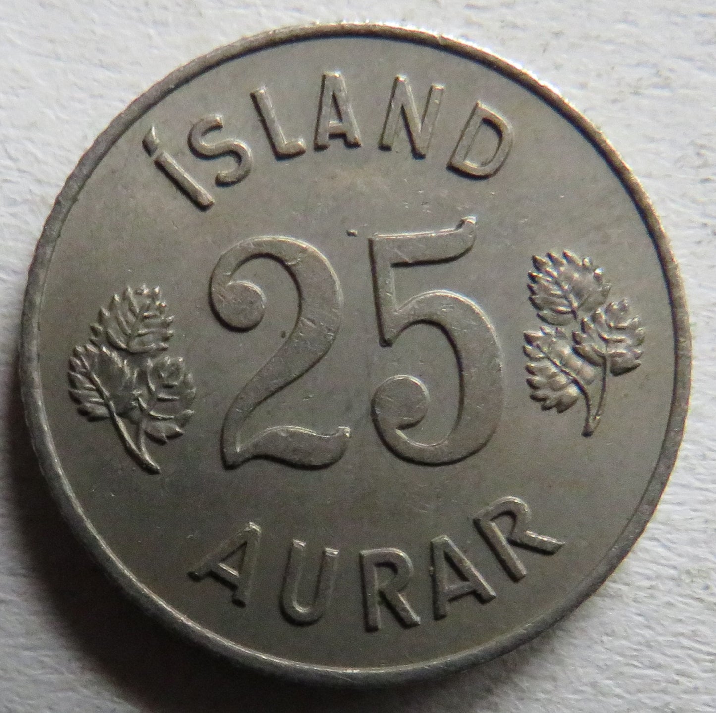 1959 Iceland 25 Aurar Coin