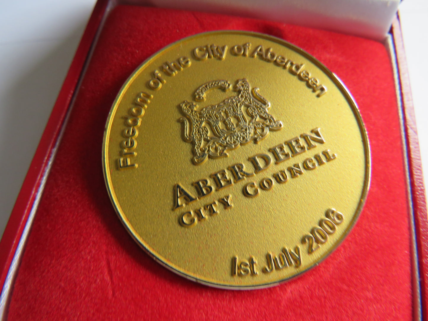 2006 The Highlanders 4th Battalion Freedom of Aberdeen City Medal,