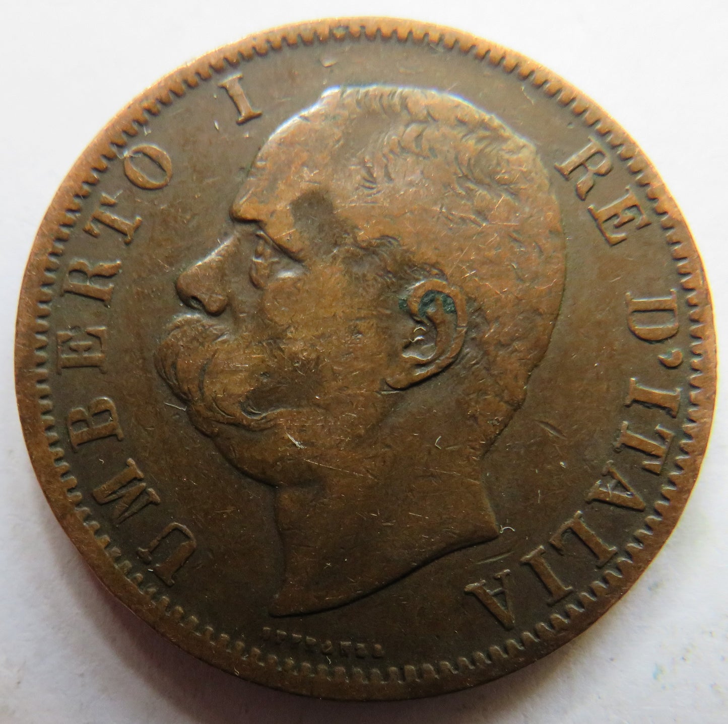 1894 B/I Italy 10 Centesimi Coin