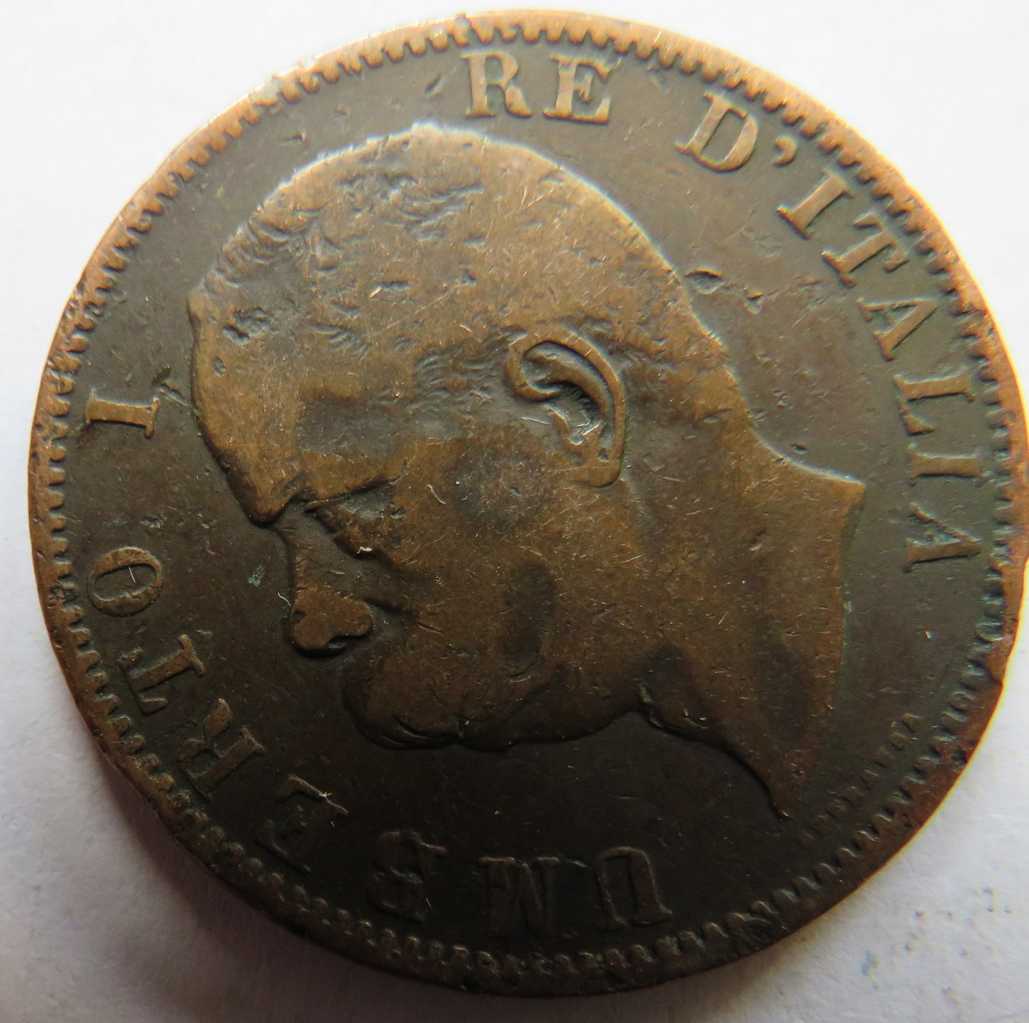 1894 B/I Italy 10 Centesimi Coin