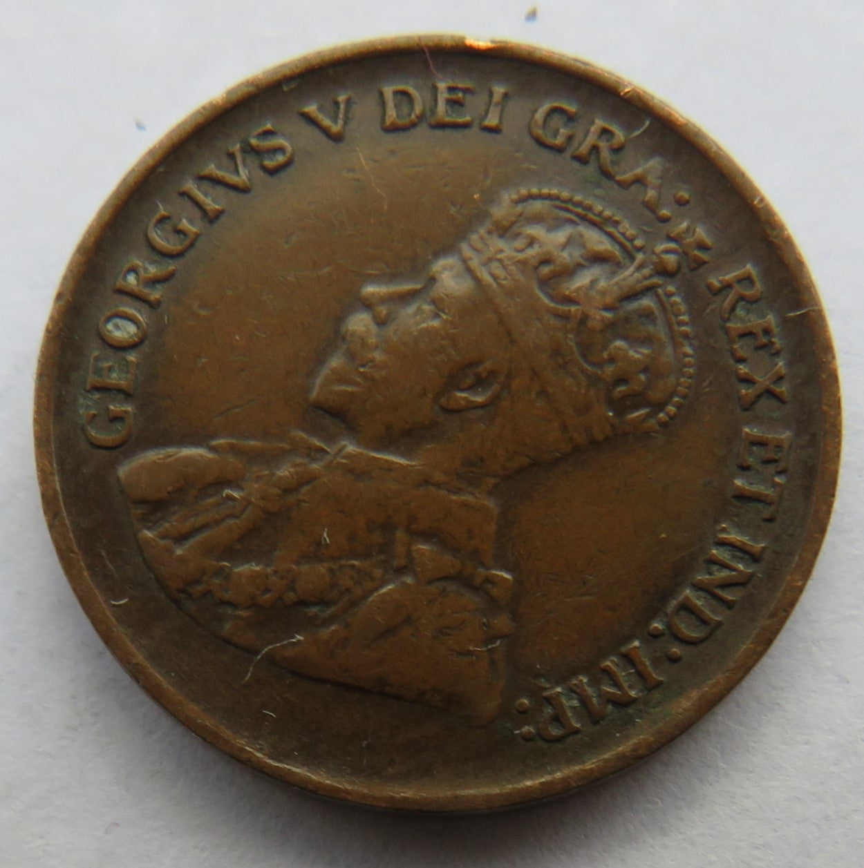 1932 King George V Canada One Cent Coin