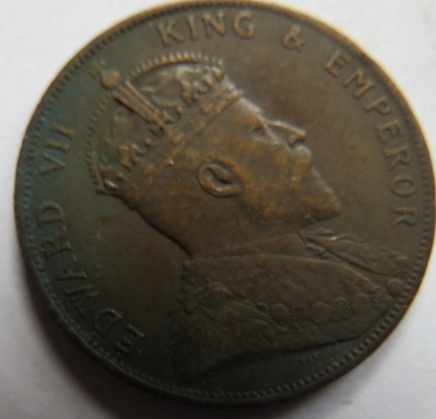 1909 King Edward VII Jersey 1/12th of a Shilling Coin