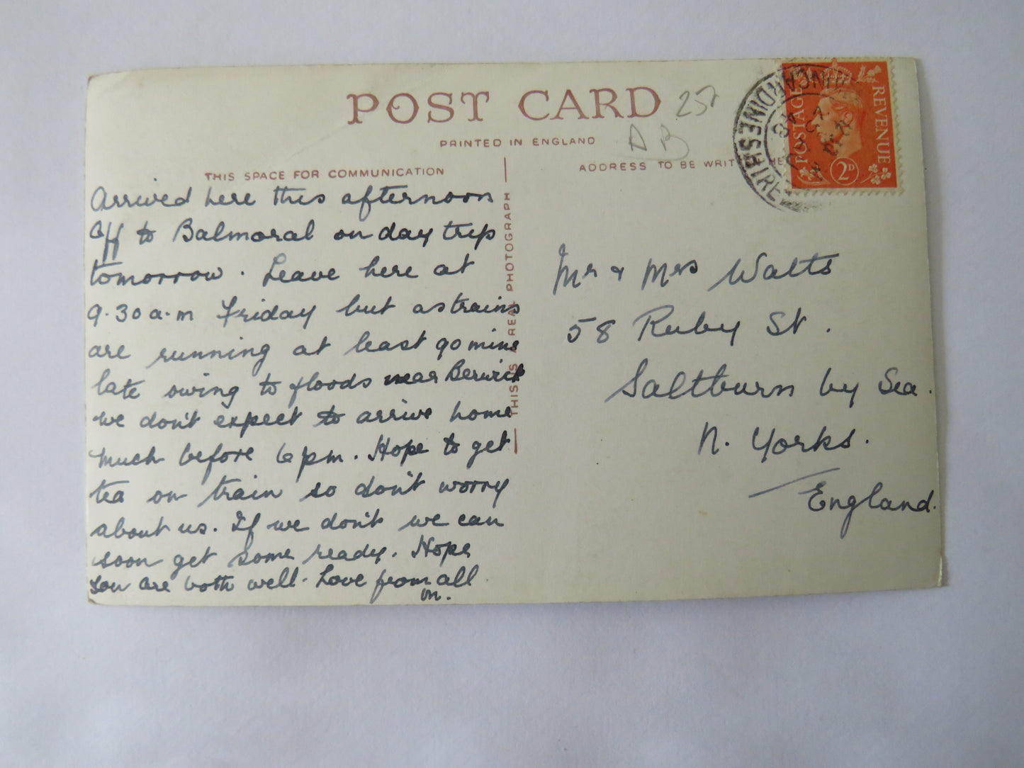 Vintage Multiview Postcard of Aberdeen including Marischal College, 1948