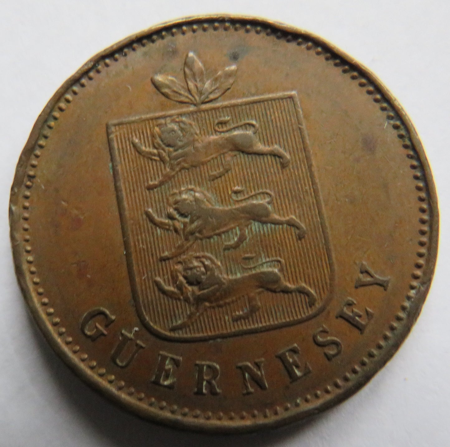 1830 Guernsey 4 Doubles Coin