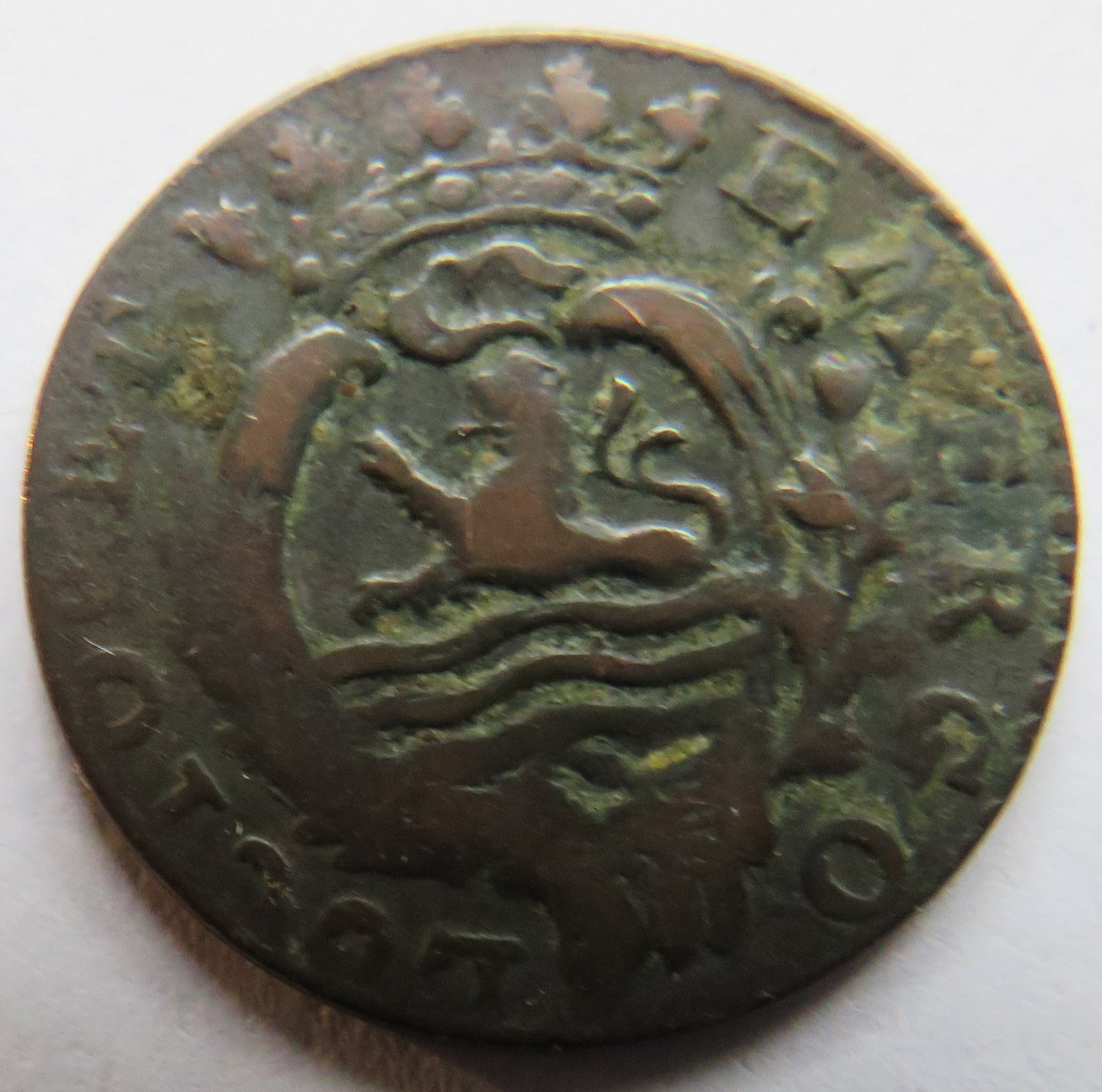 1788 Netherlands Province of Zeeland One Duit Coin