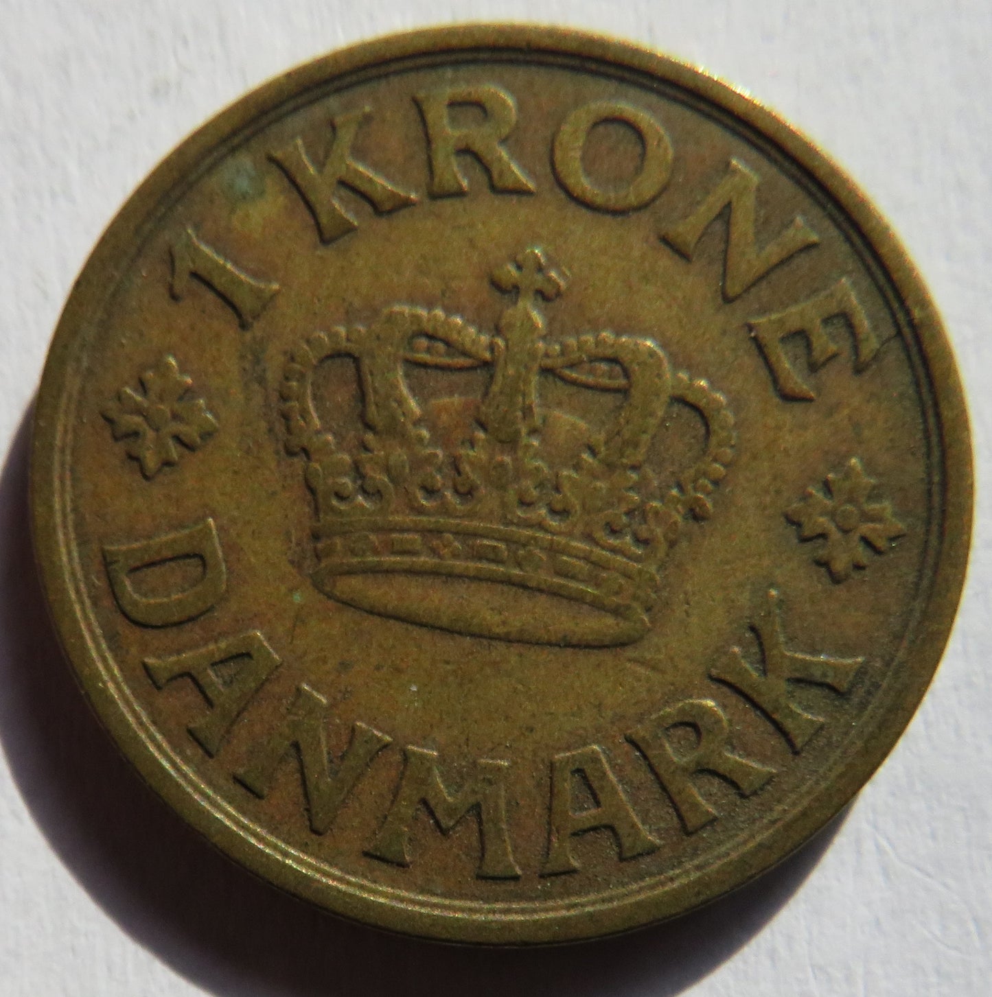 1926 Denmark One Krone Coin