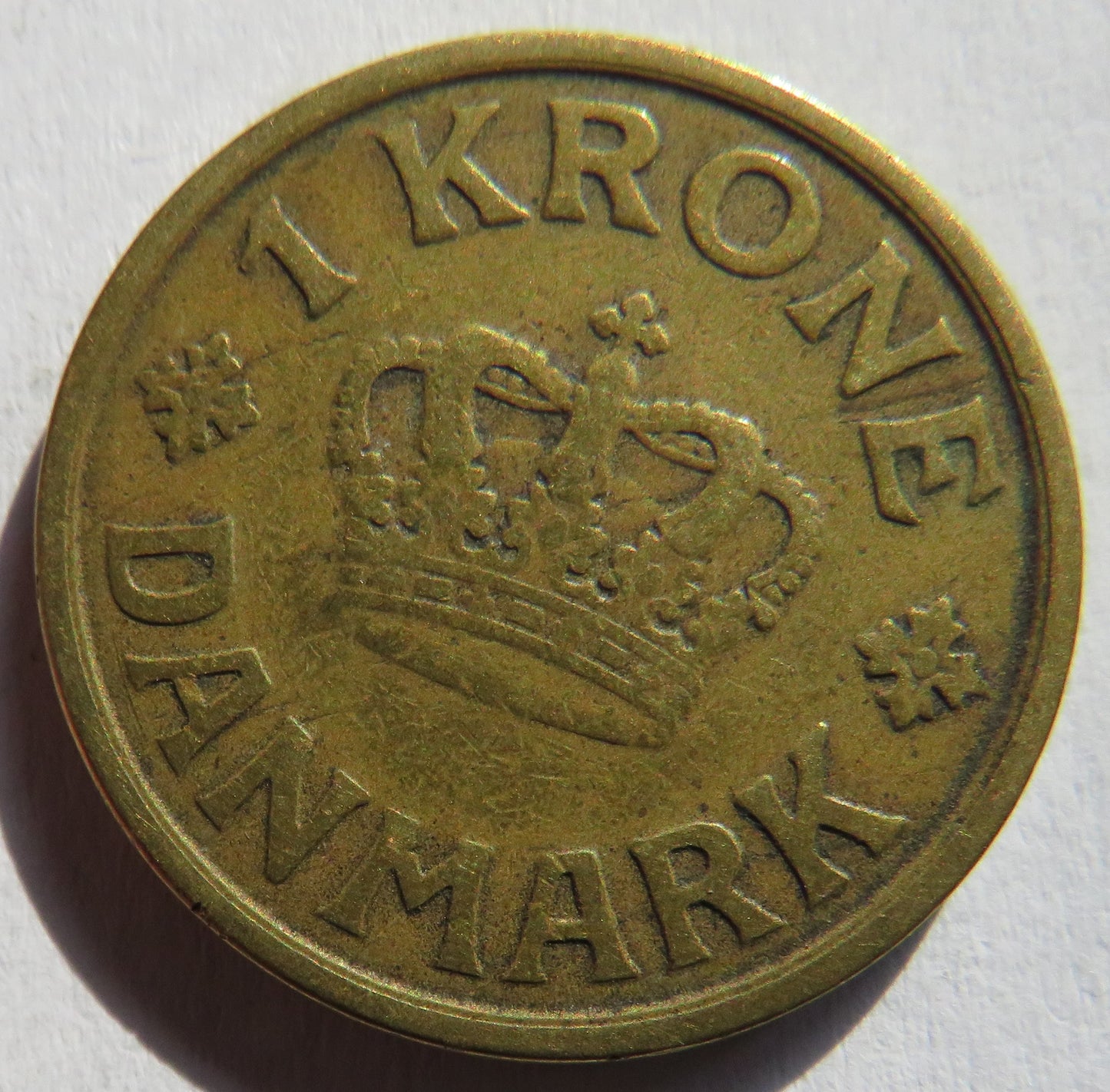 1926 Denmark One Krone Coin