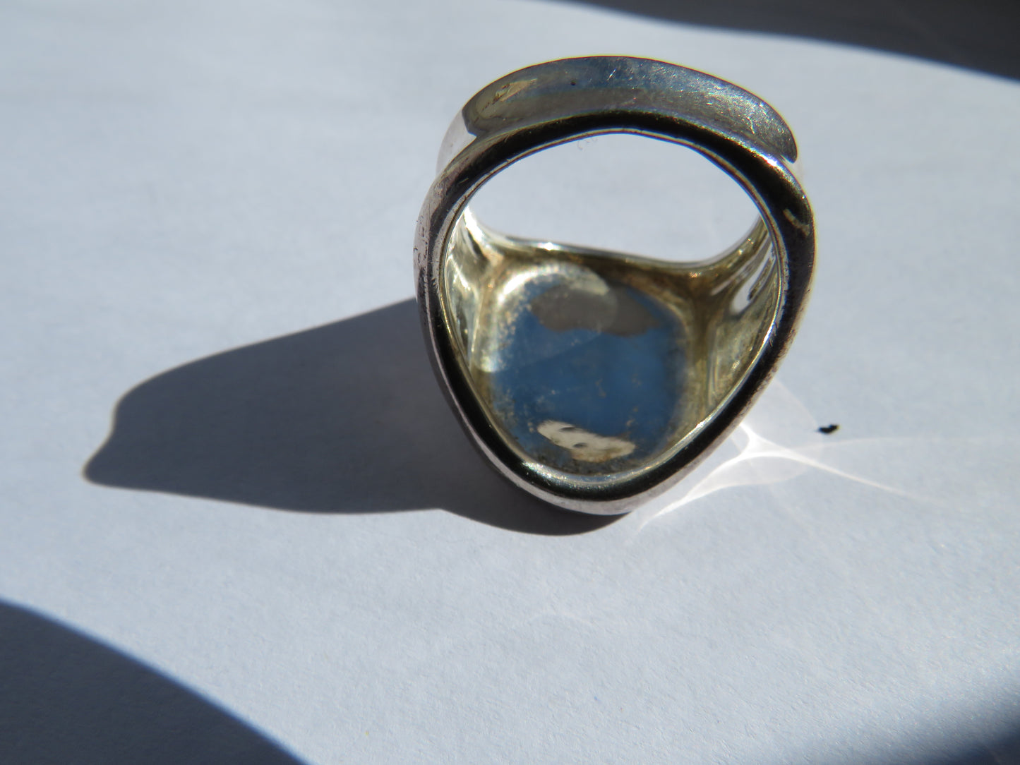 Large Chunky Men's Sterling Silver Signet Ring By RIM Studio - UK Size Q