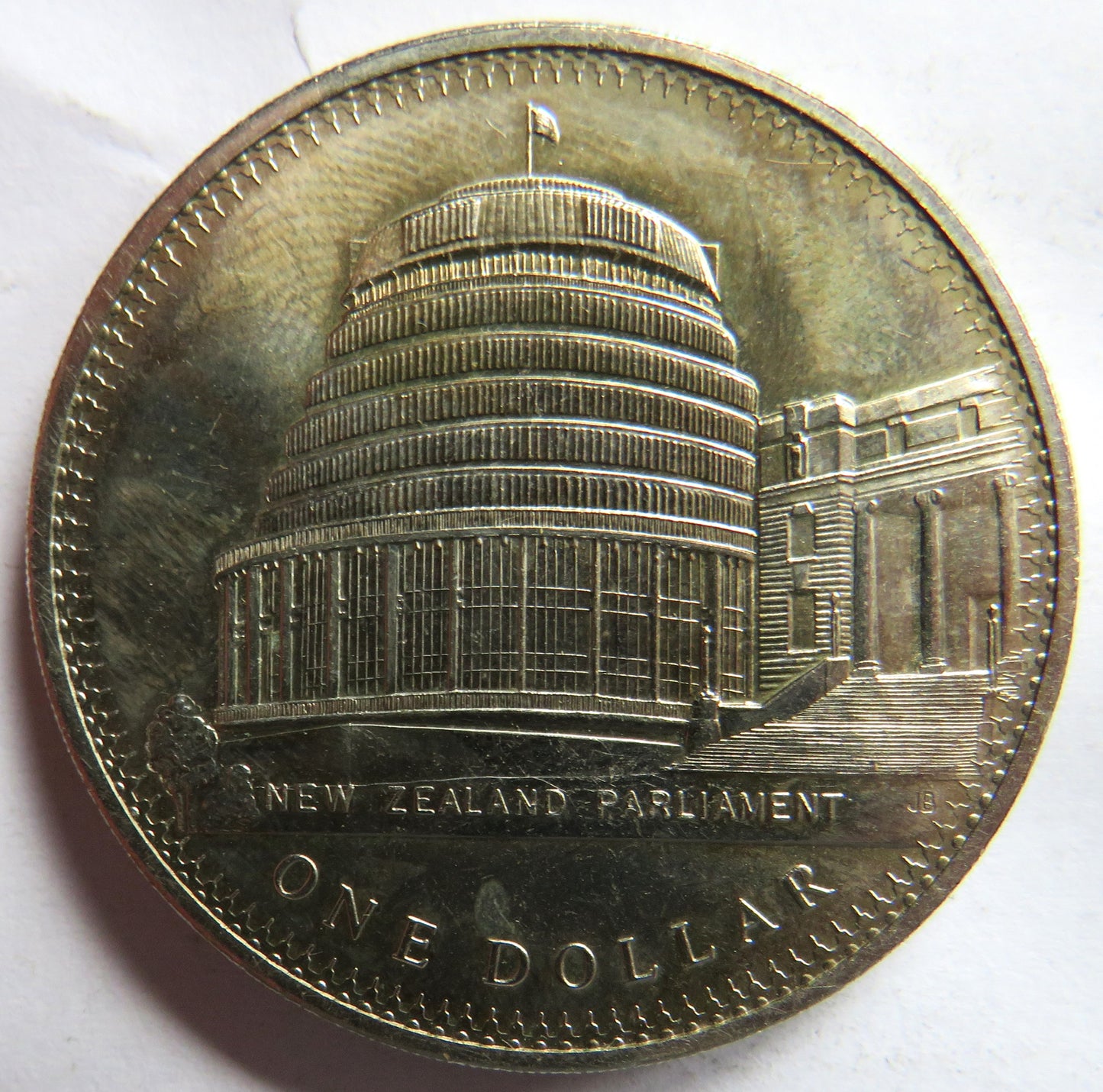 1978 New Zealand $1 One Dollar Coin - Parliament