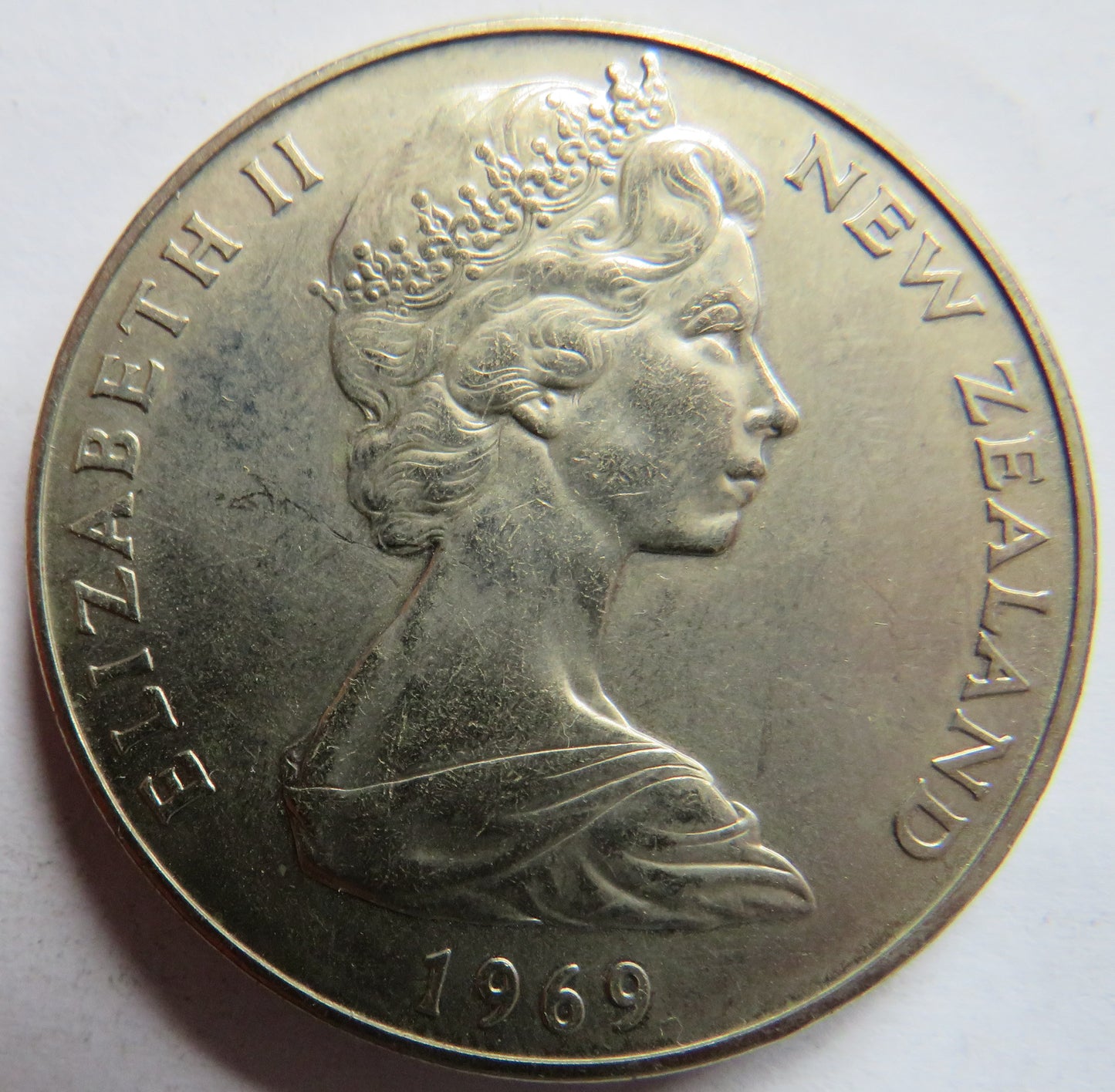 1969 New Zealand $1 One Dollar Coin Cook's Chart