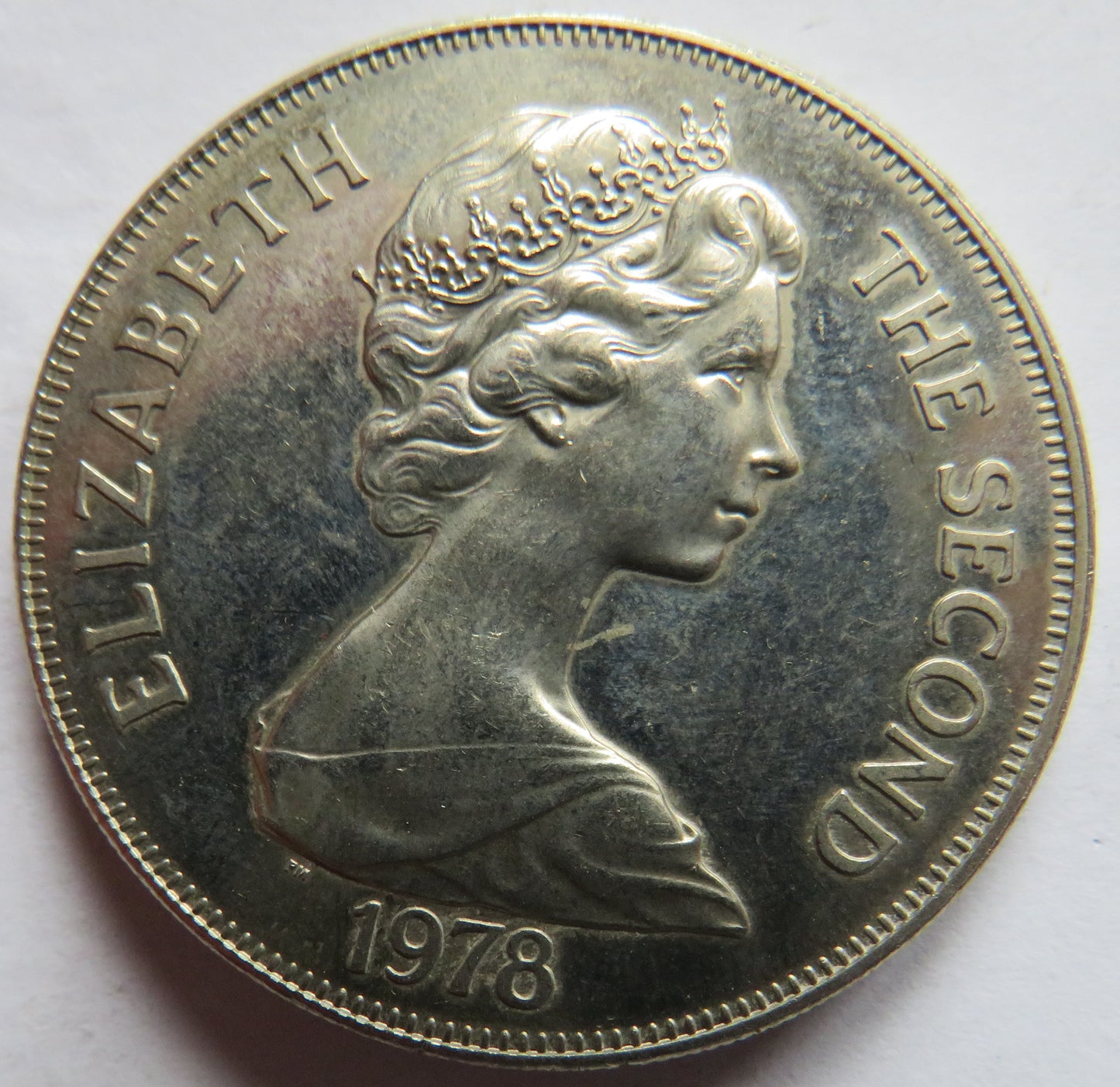 1978 St Helena One Crown Coin 25th Anniversary of the Coronation