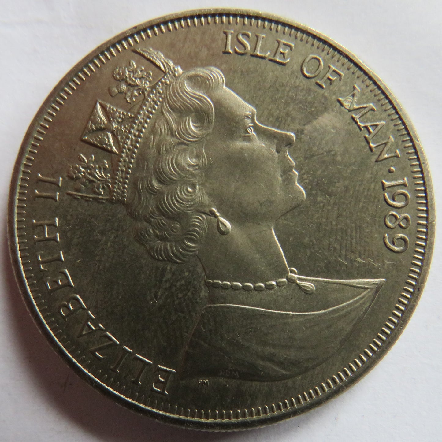 1989 Isle of Man One Crown Coin - Persian Cat