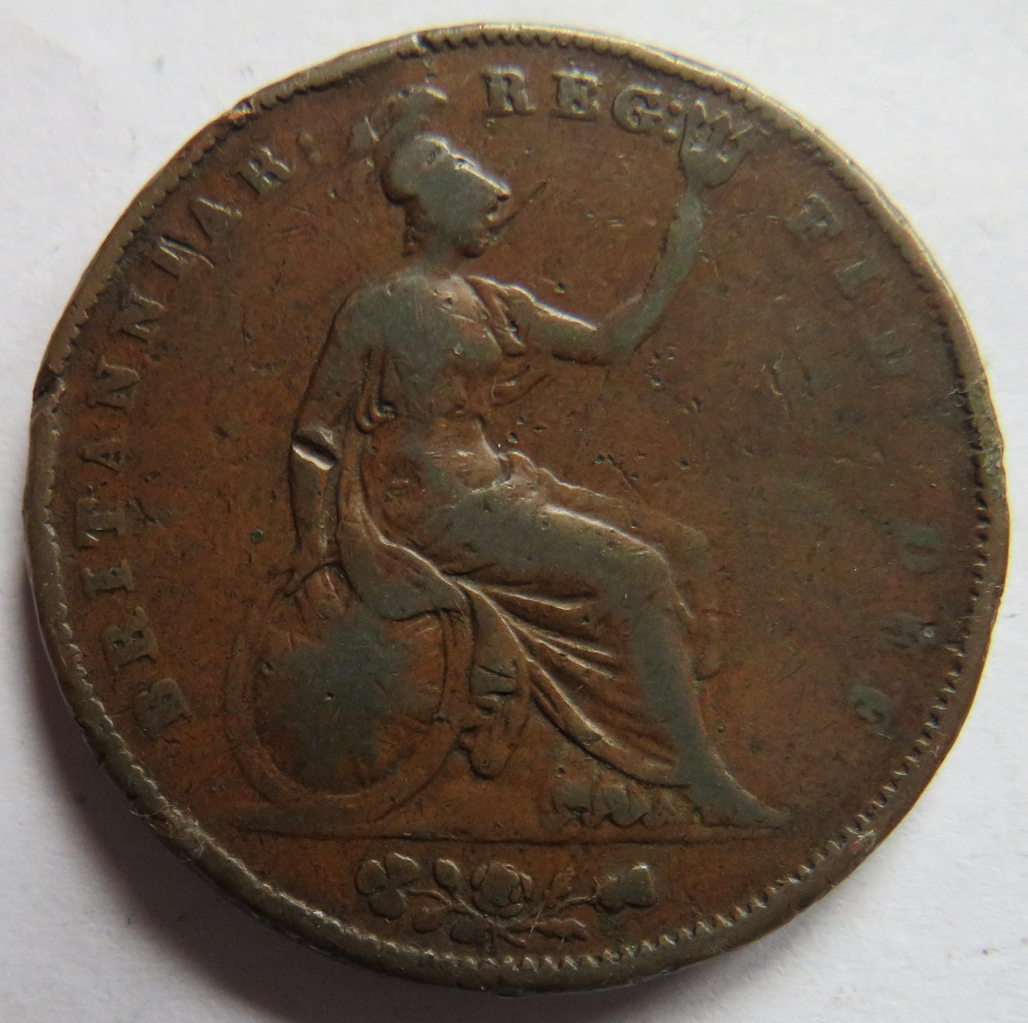 1854 Queen Victoria Young Head One Penny Coin - Great Britain
