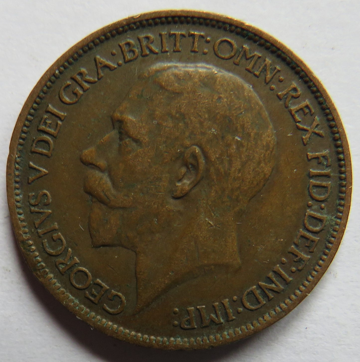 1914 King George V Halfpenny Coin - Great Britain