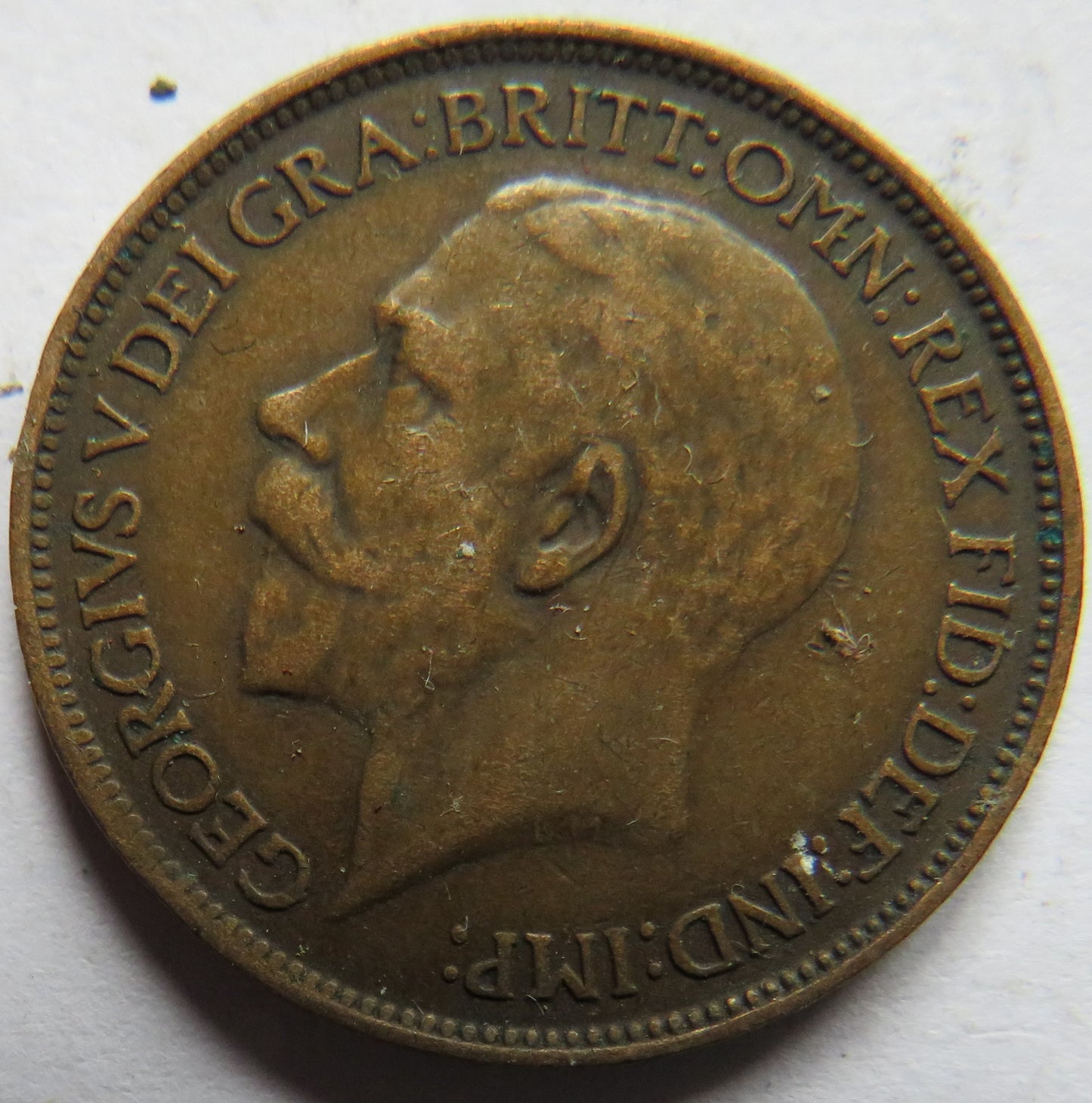 1913 King George V Halfpenny Coin - Great Britain