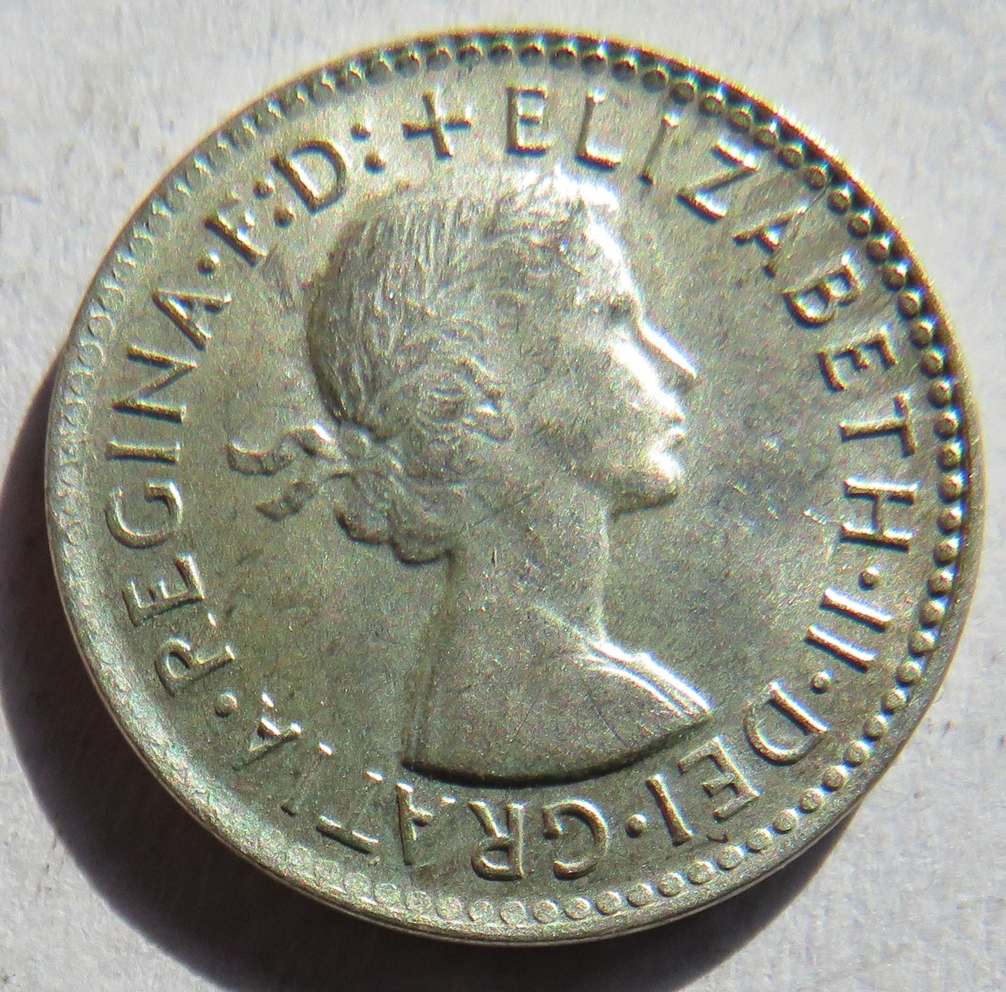 1963 Queen Elizabeth II Australia Silver Threepence Coin