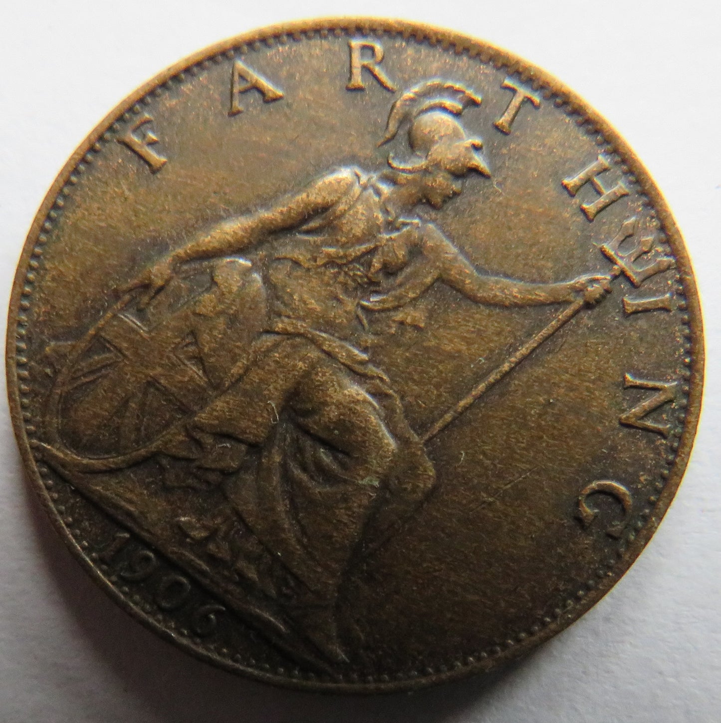 1906 King Edward VII Farthing Coin - Great Britain