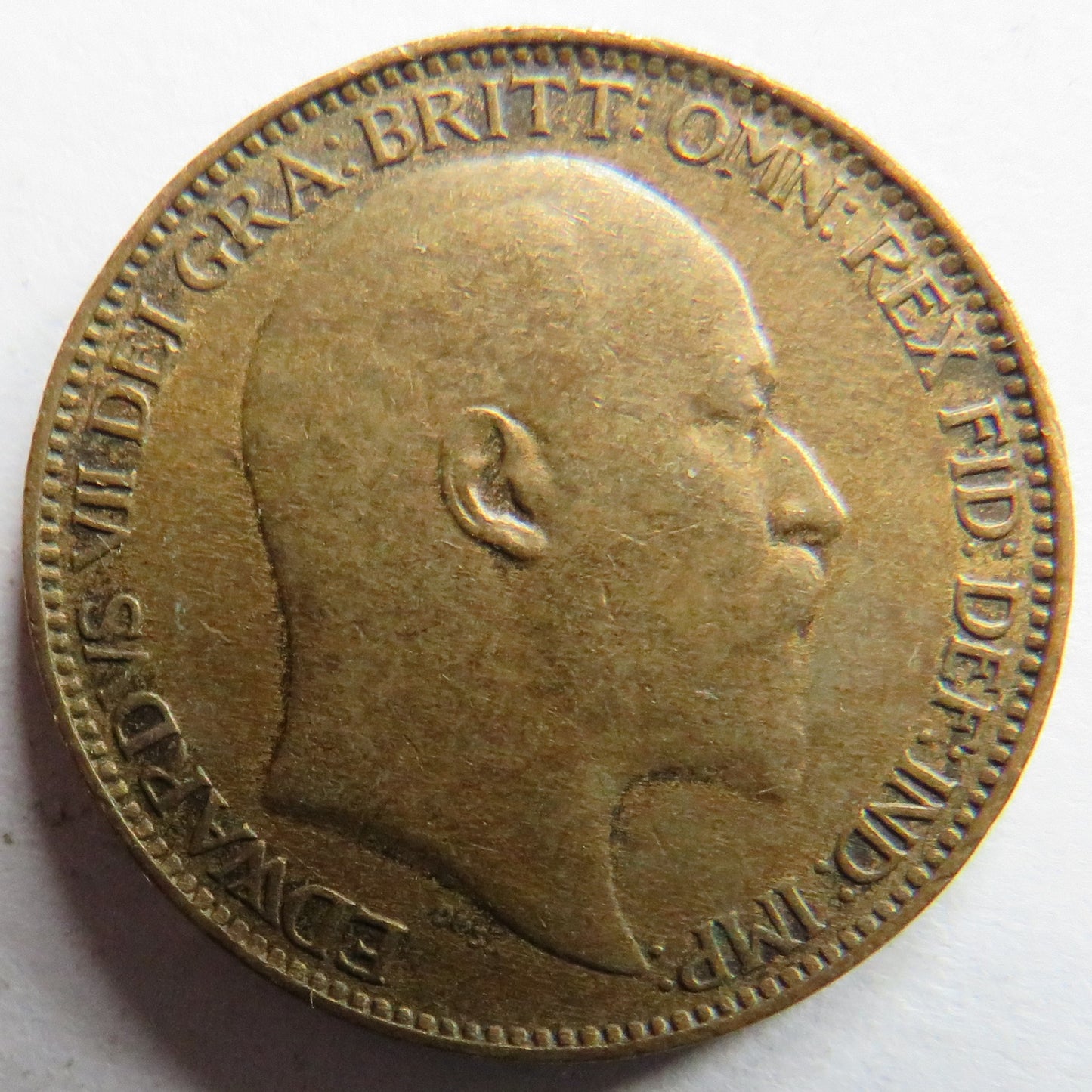 1909 King Edward VII Farthing Coin - Great Britain