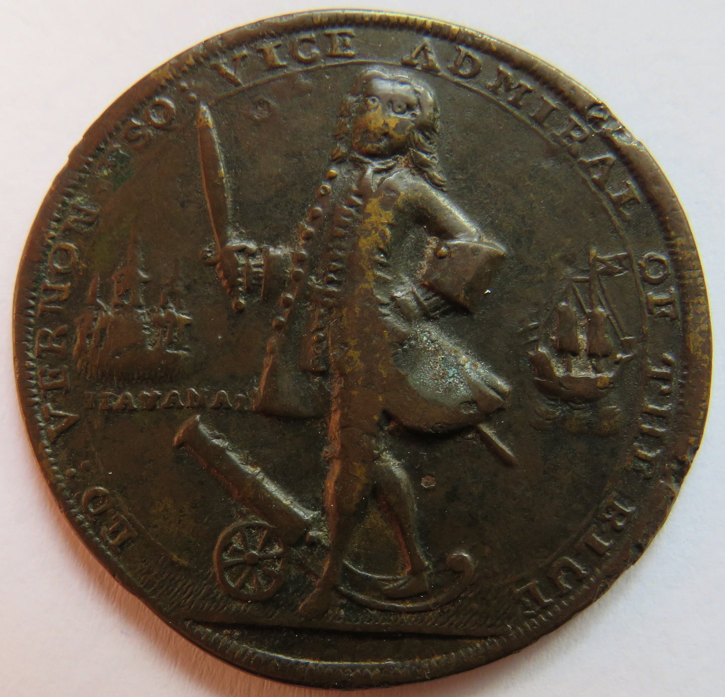 1739 Admiral Vernon Took Porto Bello Commemorative Medal