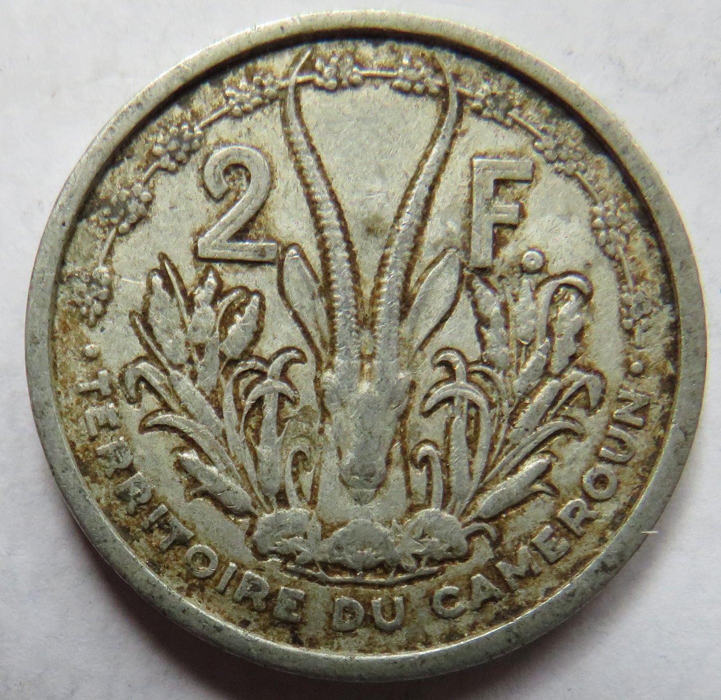 1948 Cameroon 2 Francs Coin