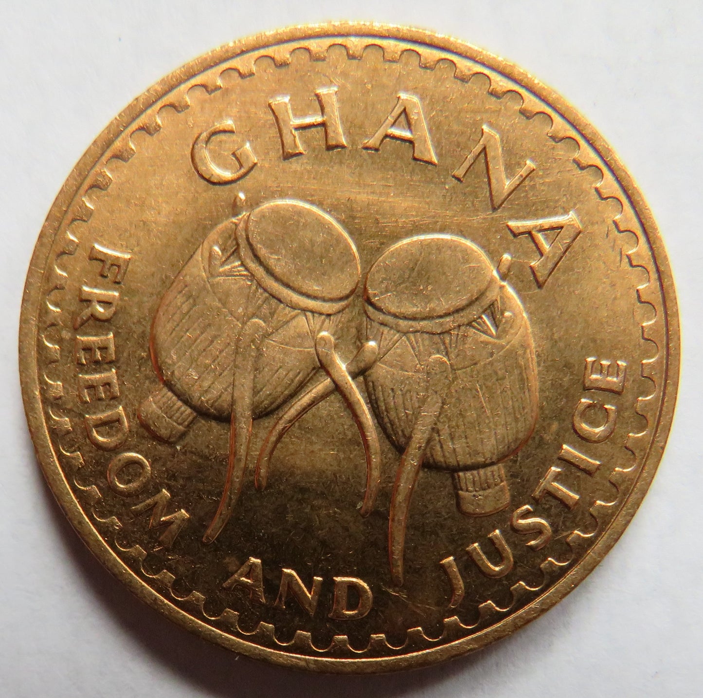 1967 Ghana One Pesewa Coin Unc