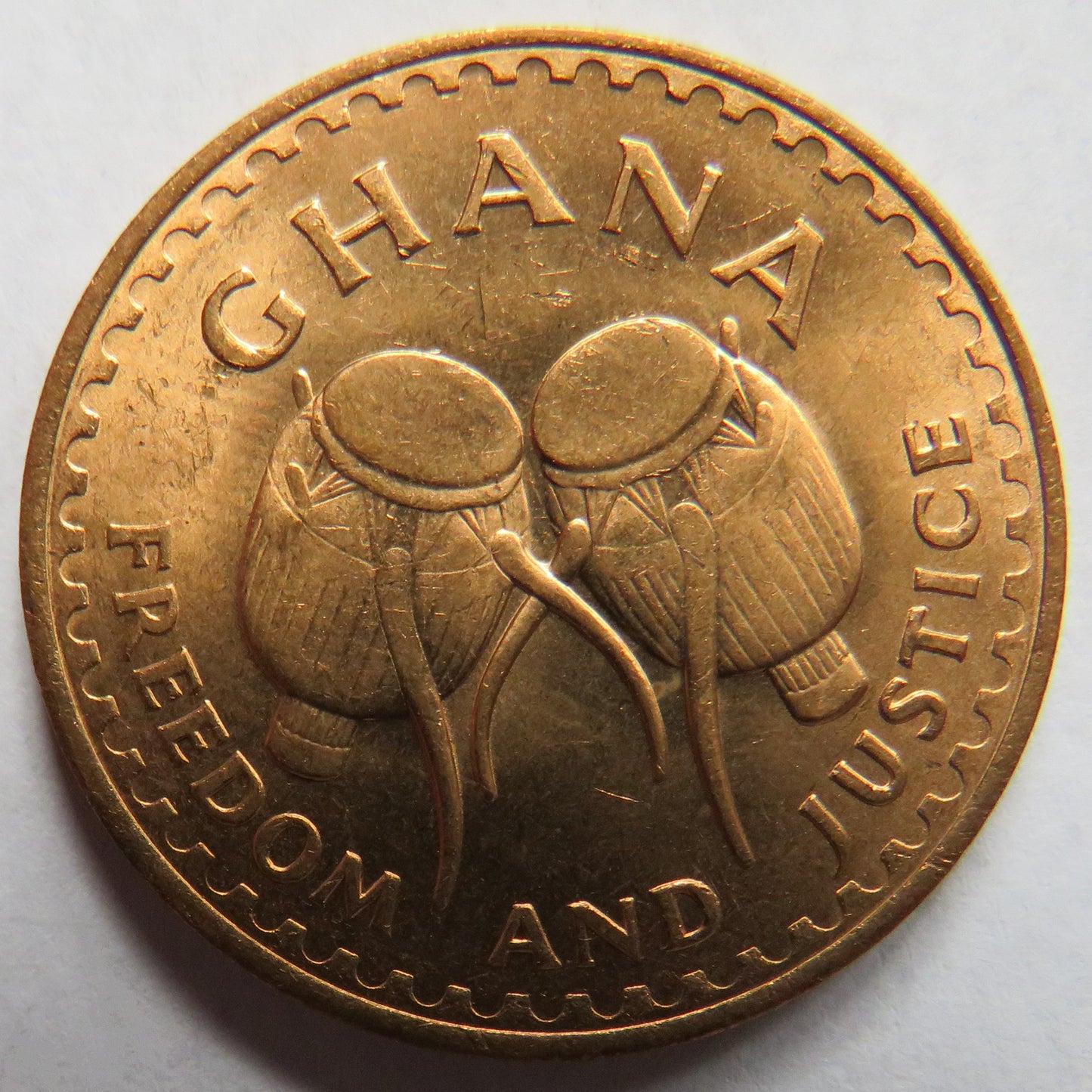 1967 Ghana One Pesewa Coin Unc