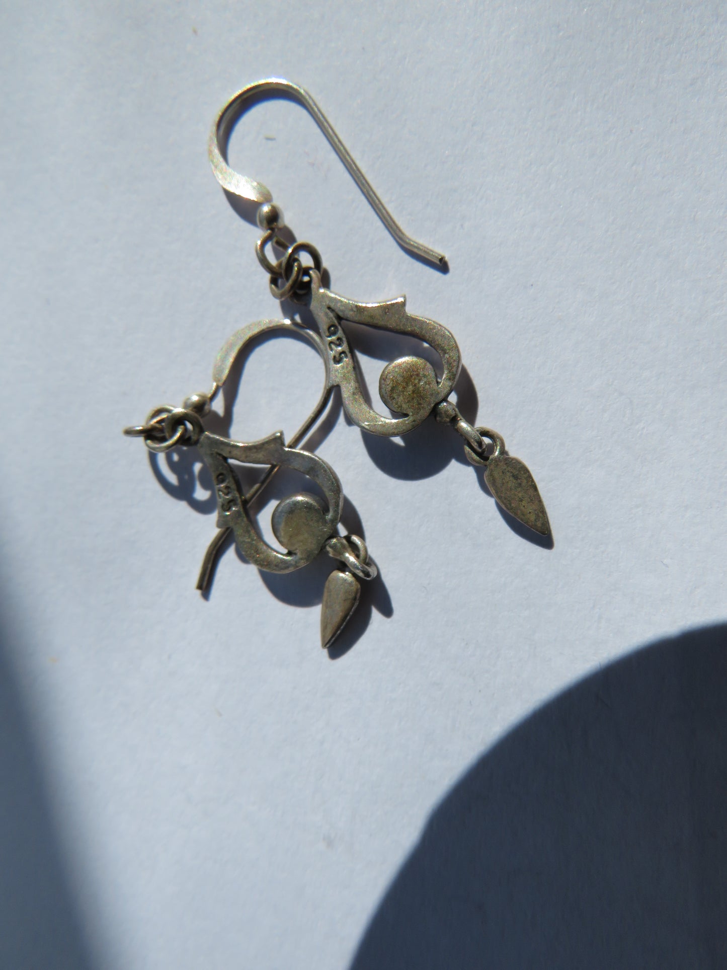 Pair of Ladies Sterling Silver Drop Earrings