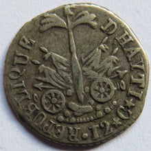 Load image into Gallery viewer, 1817 (An 14) Haiti 12 Centimes Silver Coin
