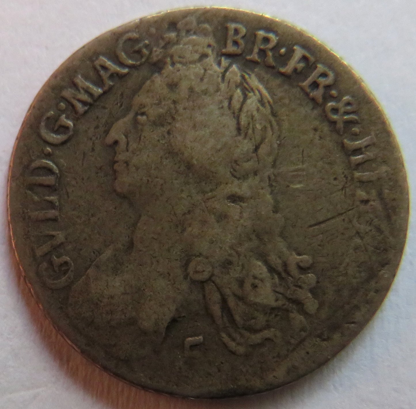 1696 King William II Scotland Silver 5 Shillings Coin