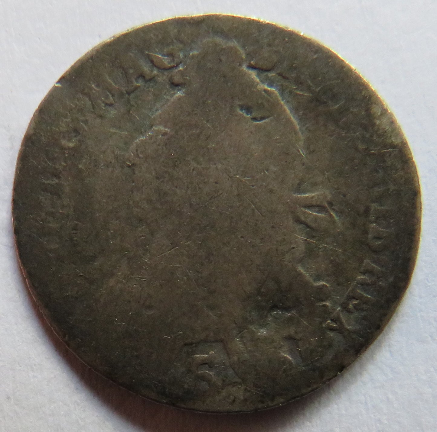 1697 King William II Scotland Silver 5 Shillings Coin